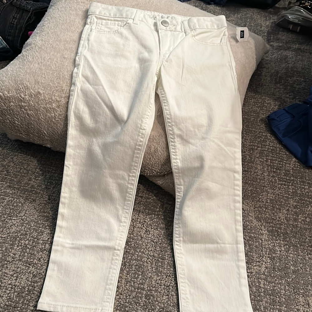Girls white GAP jeans size 7 regular